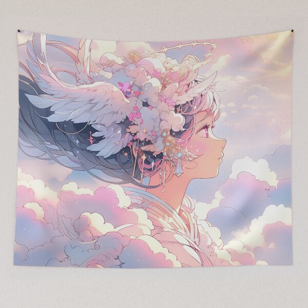Item preview, Heavenly Cloud Kingdom Anime Girl designed and sold by bubblegoth.