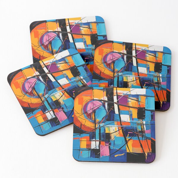 Item preview, The Fiesta Collection - Vibrant Modern Art Bold Abstract Eccentric geometric Design  designed and sold by NortonArt.