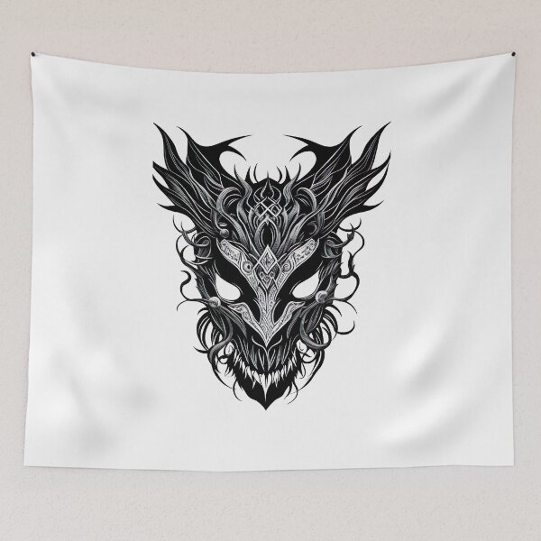Item preview, Dragon dragon head mask face monster head designed and sold by Frostquest.