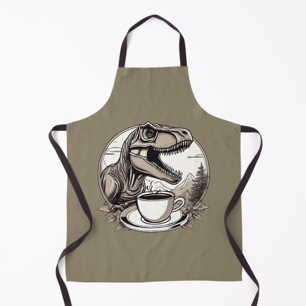 Item preview, Dinosaur Drinking Coffee designed and sold by Devo07.