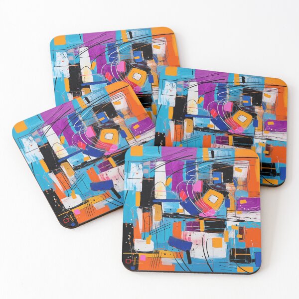 Item preview, The Fiesta Collection - Vibrant Modern Art Bold Abstract Eccentric geometric Design  designed and sold by NortonArt.