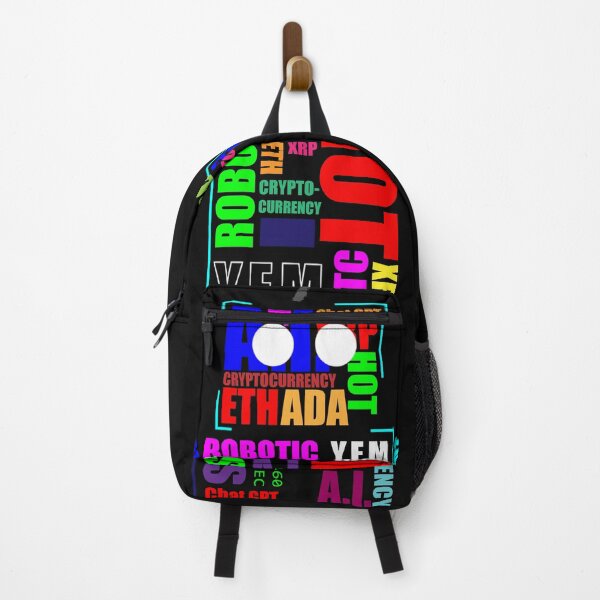 Item preview, Colorful Robotic Word Art with Cryptocurrency and AI Themes designed and sold by YFMMediaNetwork.