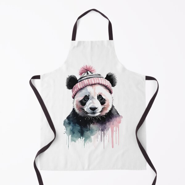 Item preview, Panda with pink bobble hat designed and sold by Naturitude.