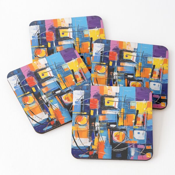 Item preview, The Fiesta Collection - Vibrant Modern Art Bold Abstract Eccentric geometric Design  designed and sold by NortonArt.