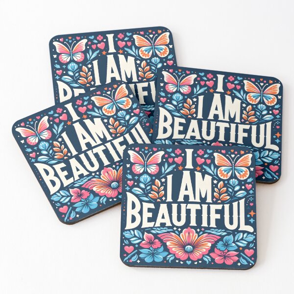 Item preview, I AM BEAUTIFUL Typography Design designed and sold by iamxxx.