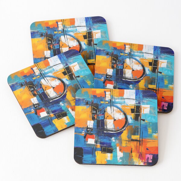 Item preview, The Fiesta Collection - Vibrant Modern Art Bold Abstract Eccentric geometric Design  designed and sold by NortonArt.