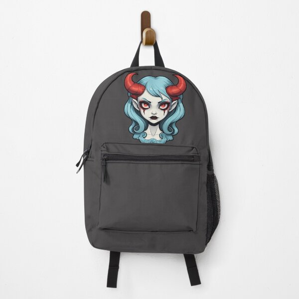 Item preview, Demon Girl - Blue Hair Girl Portrait designed and sold by MadnessEnvelope.