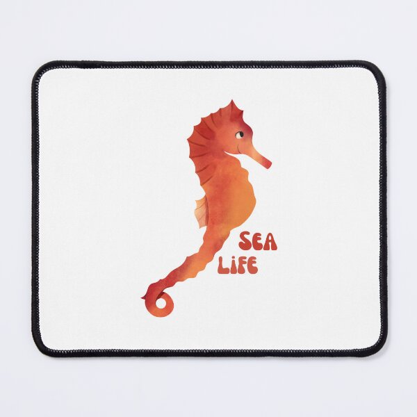 Item preview, Seahorse with the writing "Sea Life" designed and sold by stayfreshbyme.