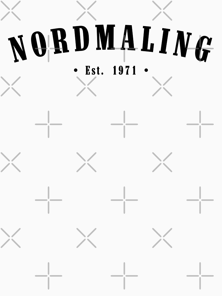 Thumbnail 7 of 7, Classic T-Shirt, Nordmaling Västerbotten Sweden Est. 1971 Black Letter Sverige designed and sold by establishedwear.