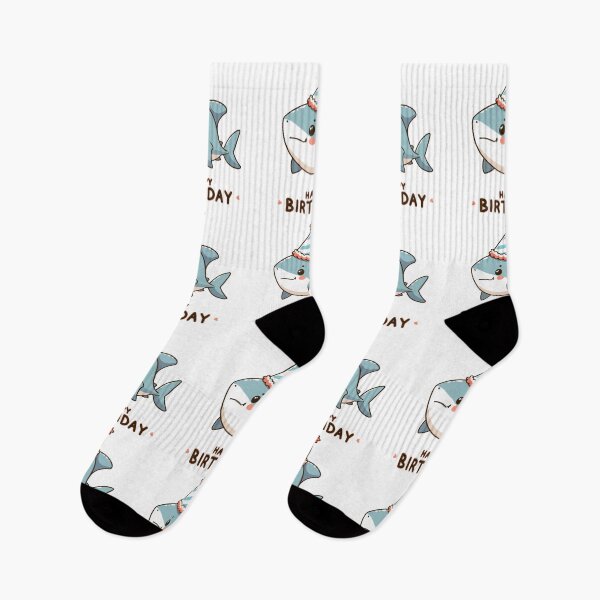 Item preview, Kawaii Happy Birthday Shark Party designed and sold by TomFrontierArt.