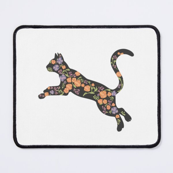 Item preview, Beautiful Flower Cat Leaping designed and sold by PlanetMarker.
