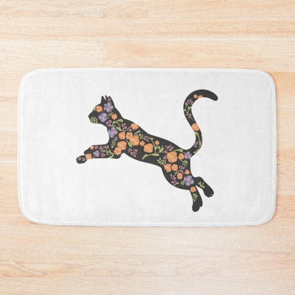 Item preview, Beautiful Flower Cat Leaping designed and sold by PlanetMarker.