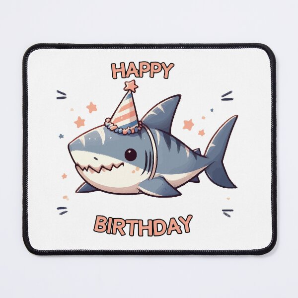 Item preview, Kawaii Happy Birthday Shark Party designed and sold by TomFrontierArt.