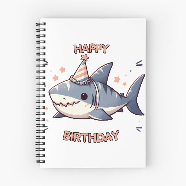 Item preview, Kawaii Happy Birthday Shark Party designed and sold by TomFrontierArt.