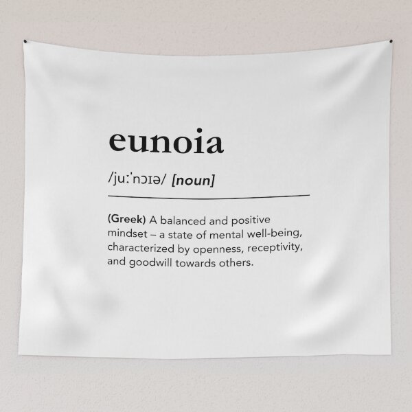 Item preview, Eunoia definition art, greek words definition, greek philosophy, beautiful mind designed and sold by lagunaklein.