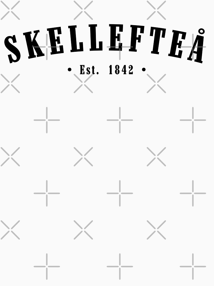 Thumbnail 7 of 7, Classic T-Shirt, Skellefteå Västerbotten Sweden Est. 1971 Black Letter Sverige designed and sold by establishedwear.