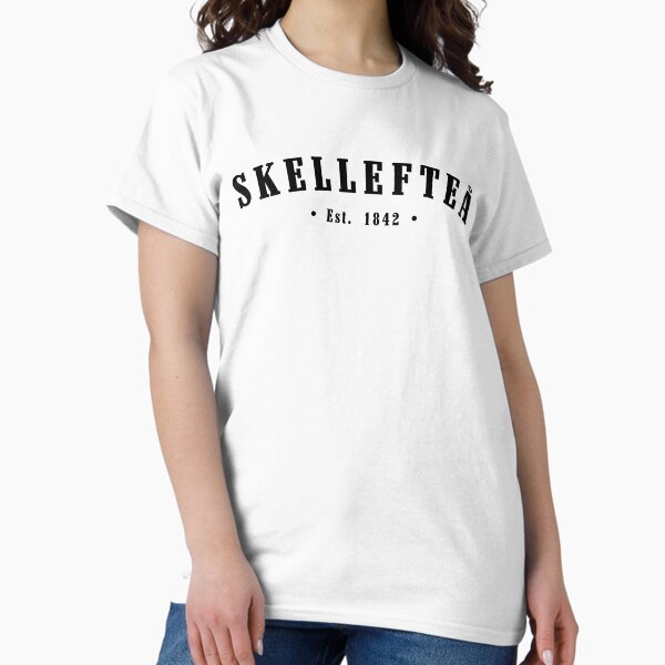 Skellefteå Västerbotten Sweden Est. 1971 Black Letter Sverige Classic T-Shirt