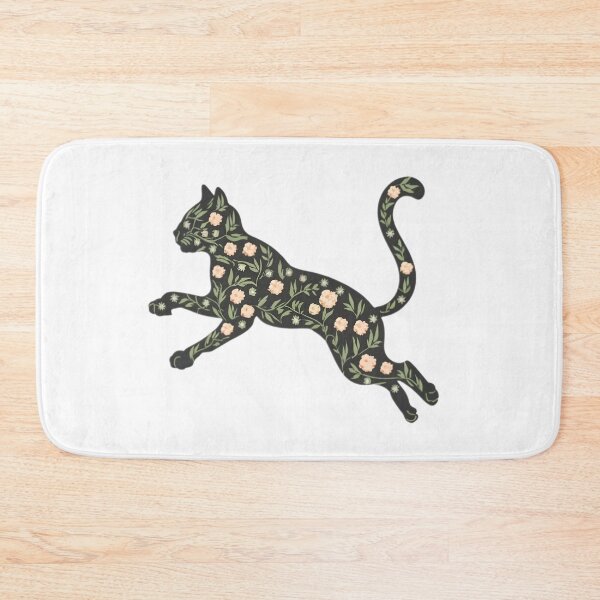 Item preview, Beautiful Flower Cat Leaping designed and sold by PlanetMarker.