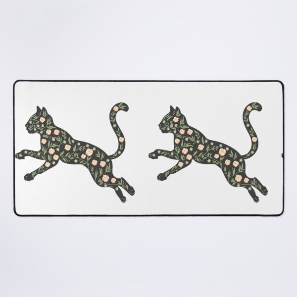 Item preview, Beautiful Flower Cat Leaping designed and sold by PlanetMarker.