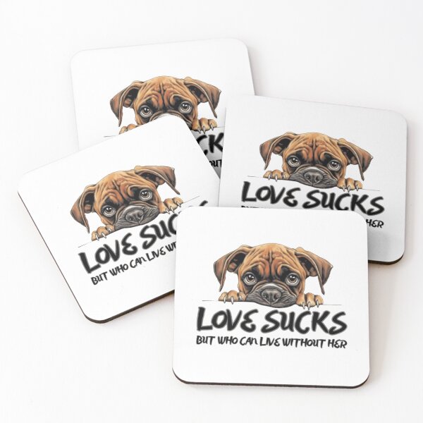 Item preview, LOVE SUCKS, I LOVE, YOU, BABY, HE, SHE, THEY, DOGS, PET, Pet's, VALENTINE'S DAY, GIRLFRIEND, BOYFRIEND, TYPOGRAPHY,  designed and sold by 2012DreamVision.