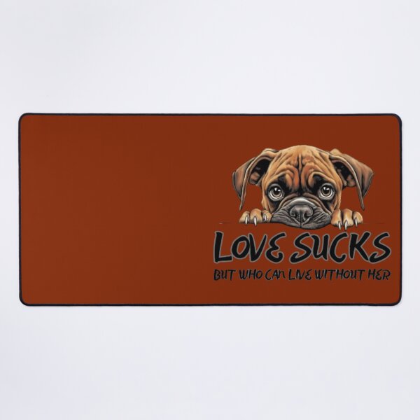 Item preview, LOVE SUCKS, I LOVE, YOU, BABY, HE, SHE, THEY, DOGS, PET, Pet's, VALENTINE'S DAY, GIRLFRIEND, BOYFRIEND, TYPOGRAPHY, designed and sold by 2012DreamVision.