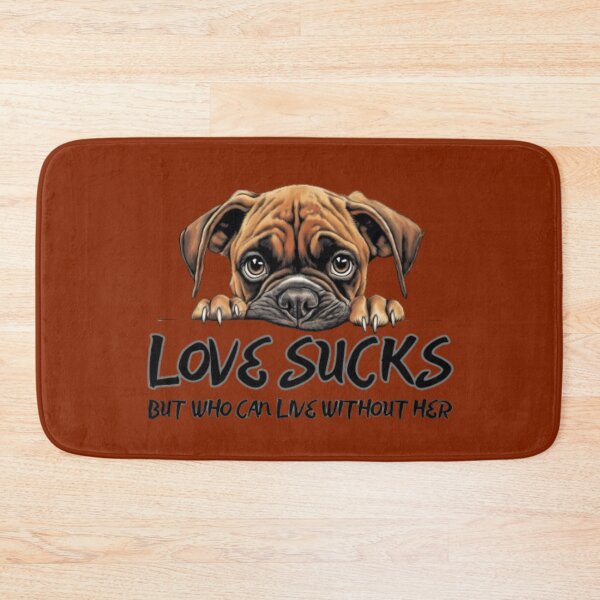 Item preview, LOVE SUCKS, I LOVE, YOU, BABY, HE, SHE, THEY, DOGS, PET, Pet's, VALENTINE'S DAY, GIRLFRIEND, BOYFRIEND, TYPOGRAPHY,  designed and sold by 2012DreamVision.