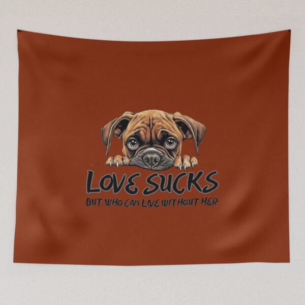 Item preview, LOVE SUCKS, I LOVE, YOU, BABY, HE, SHE, THEY, DOGS, PET, Pet's, VALENTINE'S DAY, GIRLFRIEND, BOYFRIEND, TYPOGRAPHY,  designed and sold by 2012DreamVision.