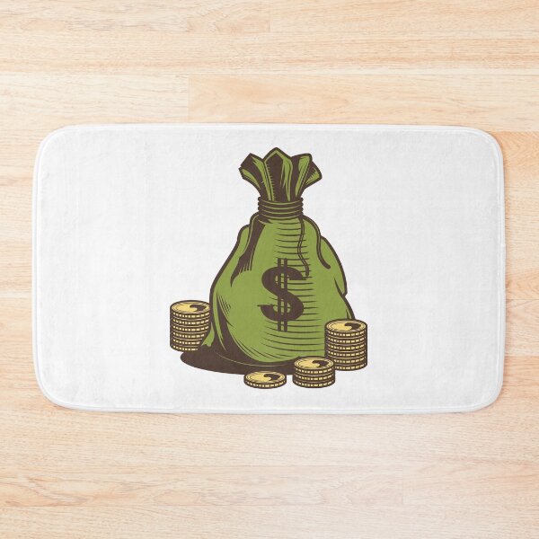Item preview, Golden Prosperity: Intricate Illustration of a Money Sack Overflowing with Gold Coins designed and sold by OpsDesing.