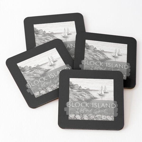 Item preview, Block Island Rhode Island Illustration Travel Design designed and sold by EarthArtDesigns.