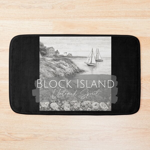 Item preview, Block Island Rhode Island Illustration Travel Design designed and sold by EarthArtDesigns.