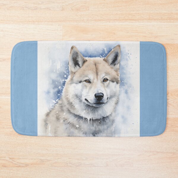 Item preview, Watercolor Portrait of an Akita designed and sold by Samuelsboro.