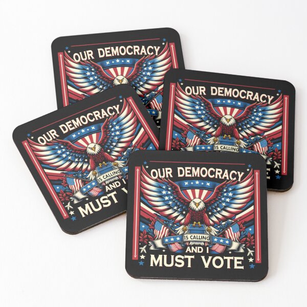 Item preview, Civic Duty in America - Democracy is Calling and I Must Vote 2024 designed and sold by electrovista.
