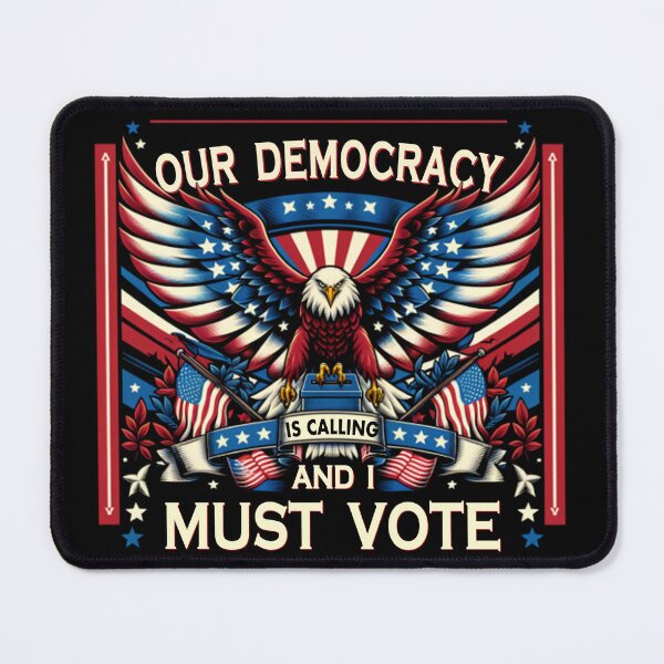 Item preview, Civic Duty in America - Democracy is Calling and I Must Vote 2024 designed and sold by electrovista.