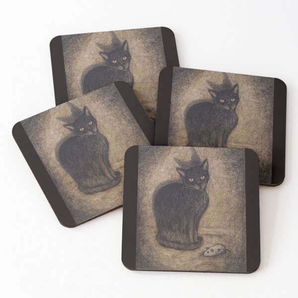 Item preview, Black cat and a wind up mouse designed and sold by alczar.