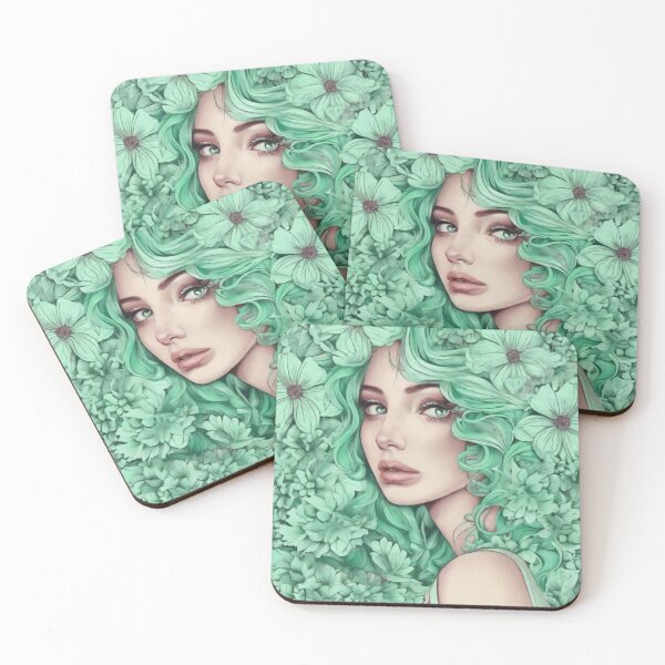 Item preview, Beautiful girl with flowers in her hair designed and sold by stasia-design.