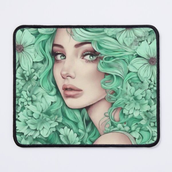 Item preview, Beautiful girl with flowers in her hair designed and sold by stasia-design.