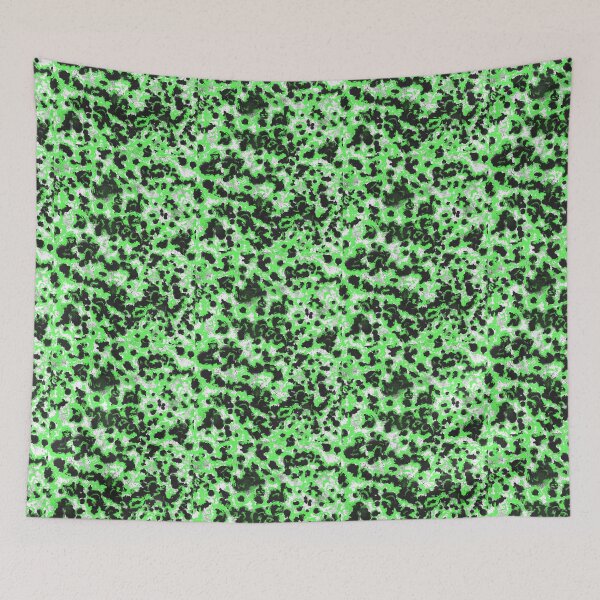 Item preview, Black and green abstract pattern designed and sold by MariDaniArt.