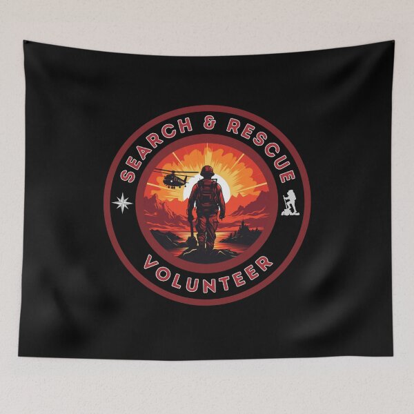Item preview, Copy of Search & Rescue Volunteer Maroon  designed and sold by MojaveTradePost.