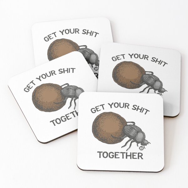 Item preview, GET SHIT TOGETHER DUNG BEETLE designed and sold by TODD GOLDMAN.