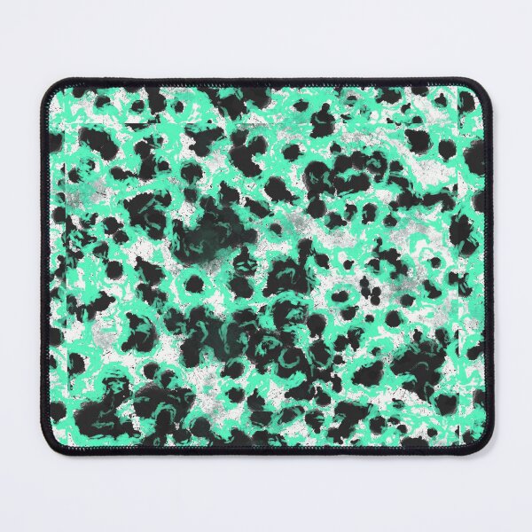 Item preview, Black and green abstract pattern designed and sold by MariDaniArt.
