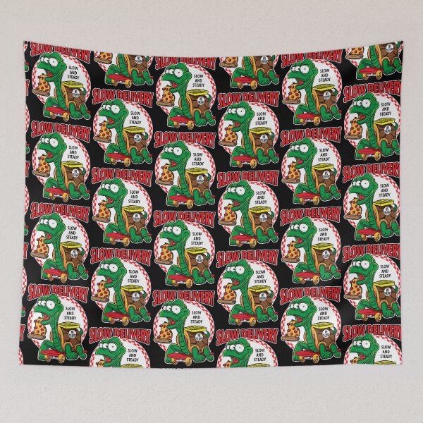 Item preview, Slow Delivery - Mutant Turtle Skateboard Pizza Delivery designed and sold by eShirtLabs.