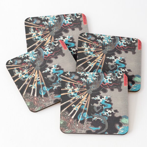 Item preview, Stormy dragon (19th century) by Utagawa Yoshikazu designed and sold by My Artprintz.