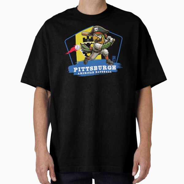 USA - American BASEBALL - Pittsburgh - Baseball mascot - Pittsburgh baseball Oversized T-Shirt