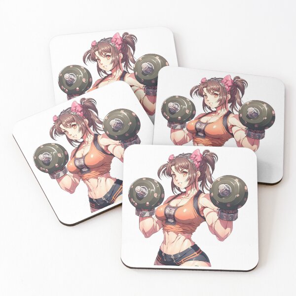 Item preview, Woman lifting dumbbells designed and sold by artwaves.