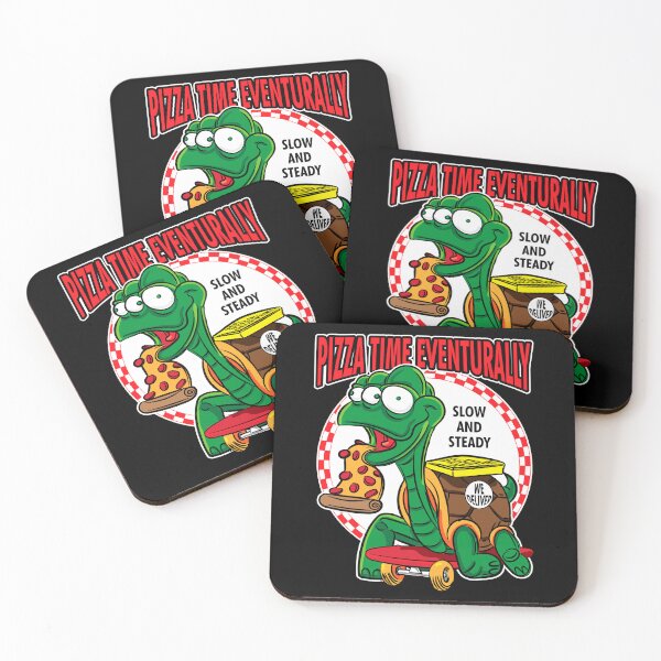 Item preview, Pizza Time Eventurally - Mutant Turtle Skateboard Pizza Delivery designed and sold by eShirtLabs.