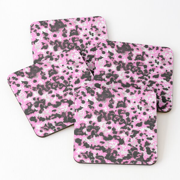 Item preview, Black and pink abstract pattern designed and sold by MariDaniArt.