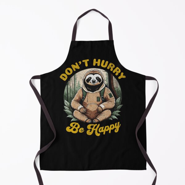 Item preview, Don't Hurry be Happy Funny Sloth Camper Vintage designed and sold by greenwhite25.