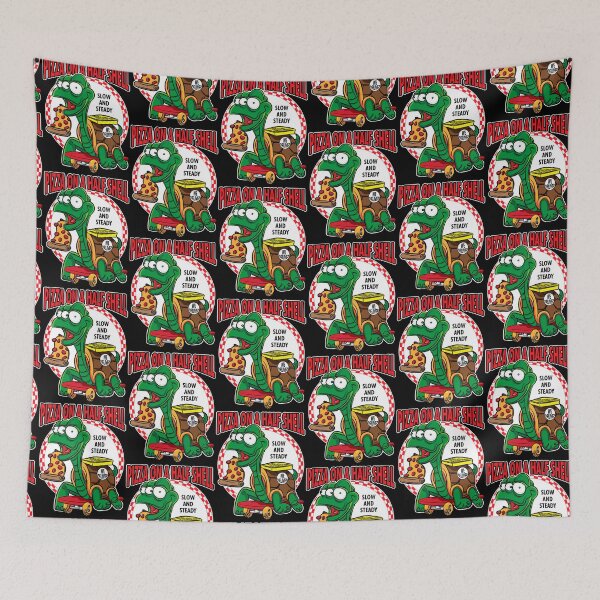 Item preview, Pizza On A Half Shell - Mutant Turtle Skateboard Pizza Delivery designed and sold by eShirtLabs.