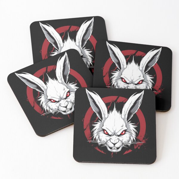 Item preview, Angry white rabbit designed and sold by InfinityCircle.