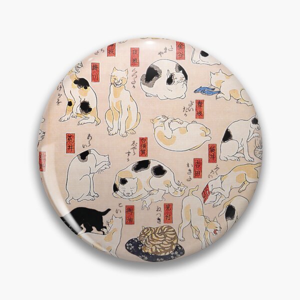 Item preview, Cats Suggested as the Fifty-three Stations of Tokaido - Traditional Japanese Illistration designed and sold by HistorySimple.